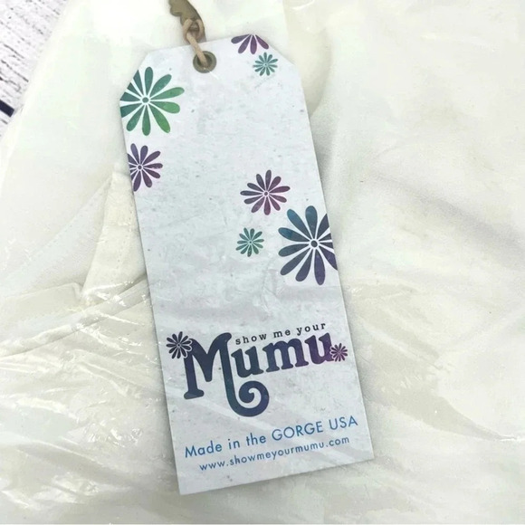 Show Me Your Mumu Kendall Maxi Dress Gown Wedding Cake Chiffon Bridal Size S - Picture 5 of 10